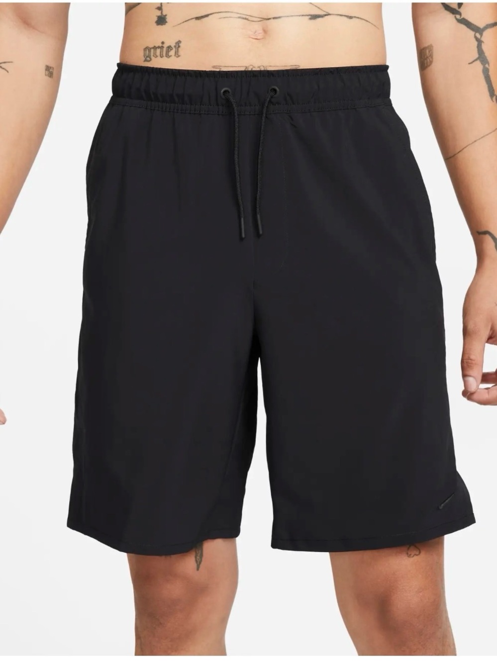 Nike Black Woven shorts Dri-Fit Unlimited 9 " UL size XL drawstring mens